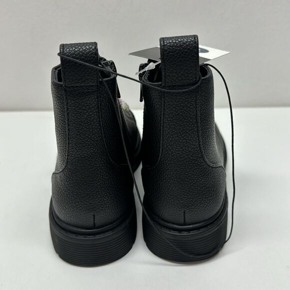 🔥 Art class girl kids Zoe boot Sz 13  Zoe Zipper Lace-Up Combat Boots - Black - Picture 4 of 5